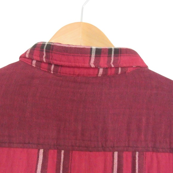 Buffalo David Bitton Mens Red Plaid Button Down Shirt XXL Classic Regular Fit - Picture 5 of 10